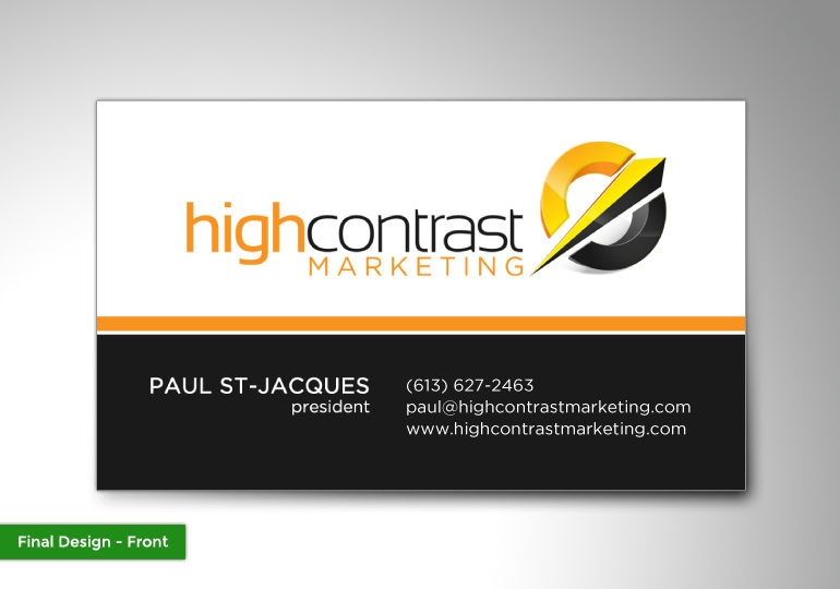 High Contrast Marketing – Business Card