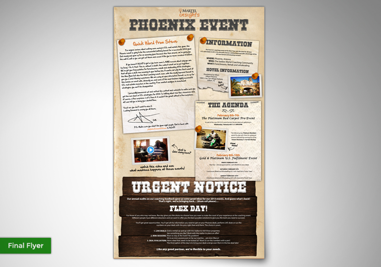 Martel Phoenix 2013 – Event Flyer