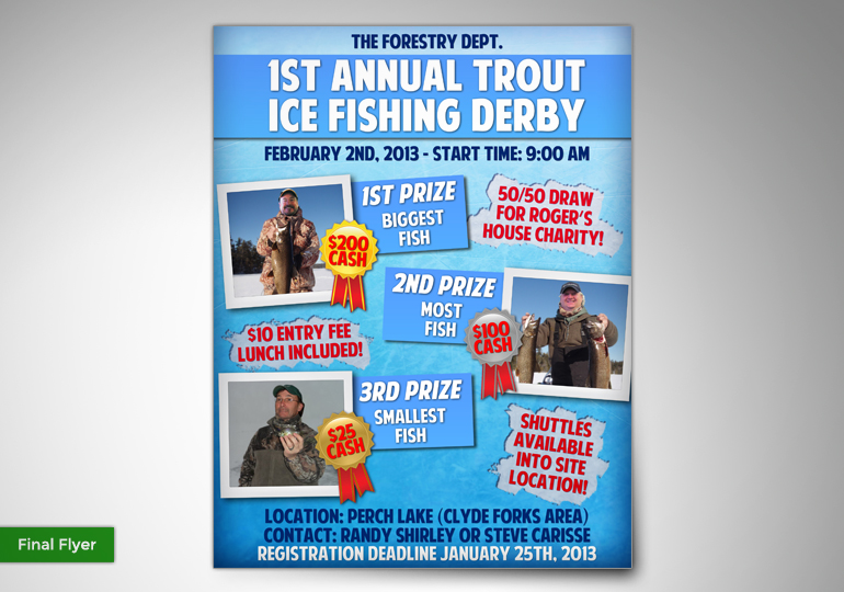 Forestry Dept. Fishing Derby 2013 – Flyer